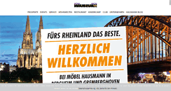 Desktop Screenshot of moebel-hausmann.de