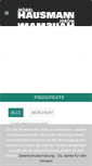 Mobile Screenshot of moebel-hausmann.de